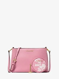 Trisha Pebbled Leather Crossbody Bag With Pouch