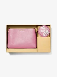 Trisha Pebbled Leather Crossbody Bag With Pouch