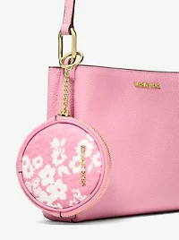 Trisha Pebbled Leather Crossbody Bag With Pouch