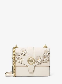 Greenwich Small Embellished Signature Logo Trim Crossbody Bag