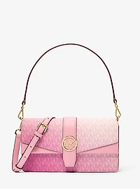 Greenwich Medium Ombré Signature Logo Convertible Shoulder Bag