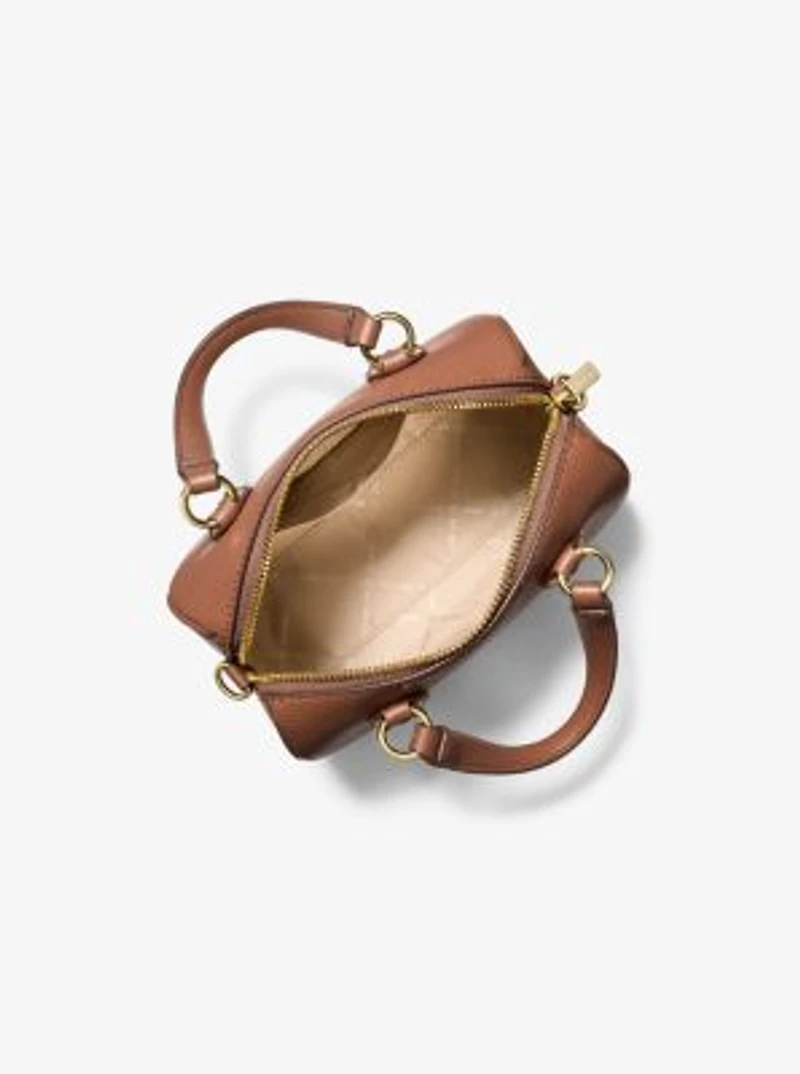 Grayson Small Pebbled Leather Duffel Crossbody Bag