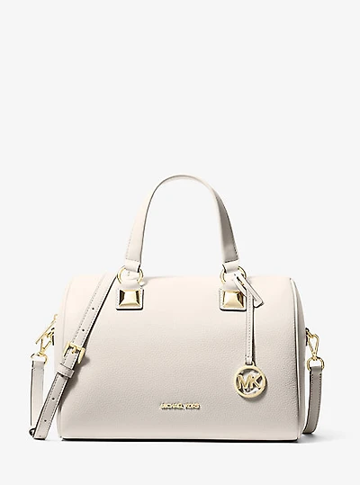 Grayson Medium Pebbled Leather Duffel Bag