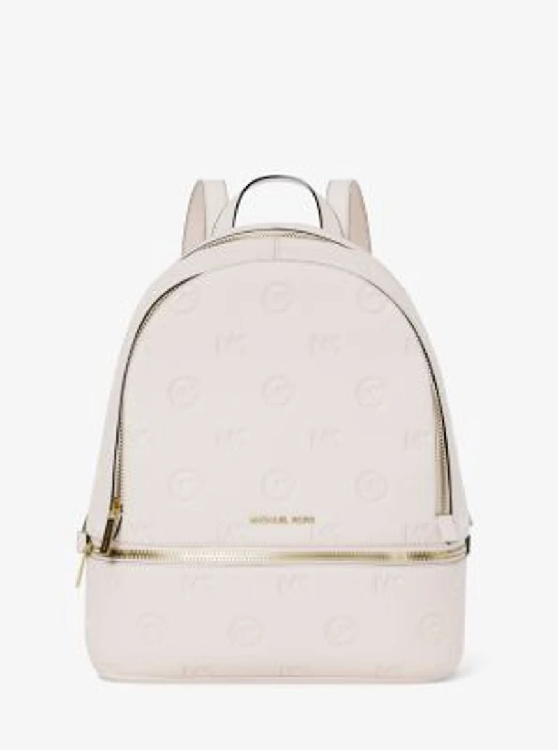 Rhea Medium Logo Debossed Backpack