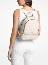 Rhea Medium Logo Debossed Backpack
