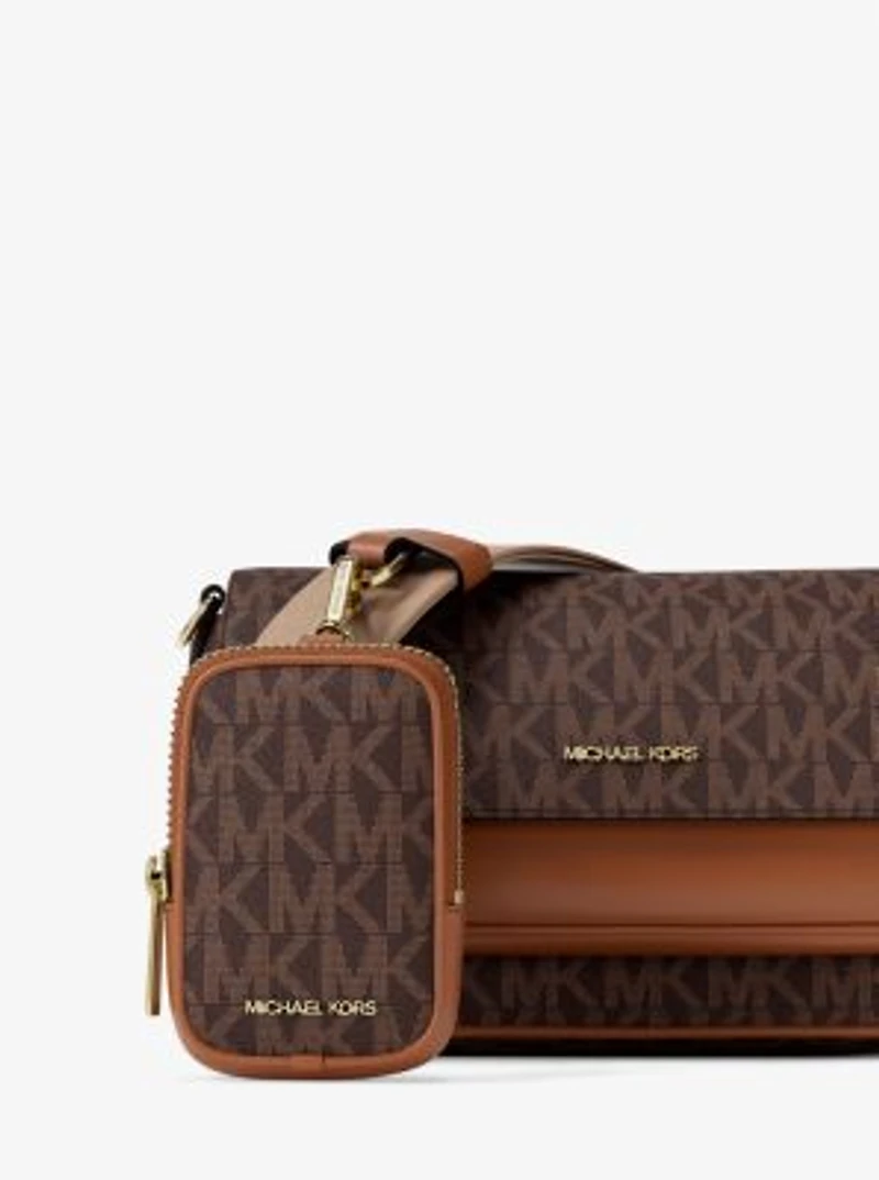 Jet Set Travel Small Signature Logo Crossbody Bag With Pouch