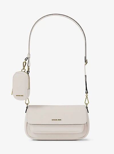 Jet Set Travel Small Pebbled Leather Crossbody Bag With Pouch