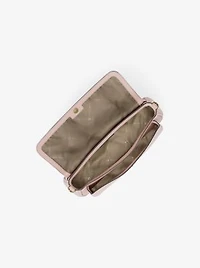 Jet Set Travel Small Pebbled Leather Crossbody Bag With Pouch