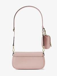 Jet Set Travel Small Pebbled Leather Crossbody Bag With Pouch