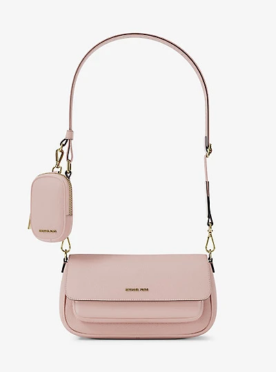 Jet Set Travel Small Pebbled Leather Crossbody Bag With Pouch