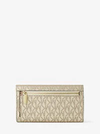 Jet Set Travel Large Signature Logo Tri-Fold Wallet