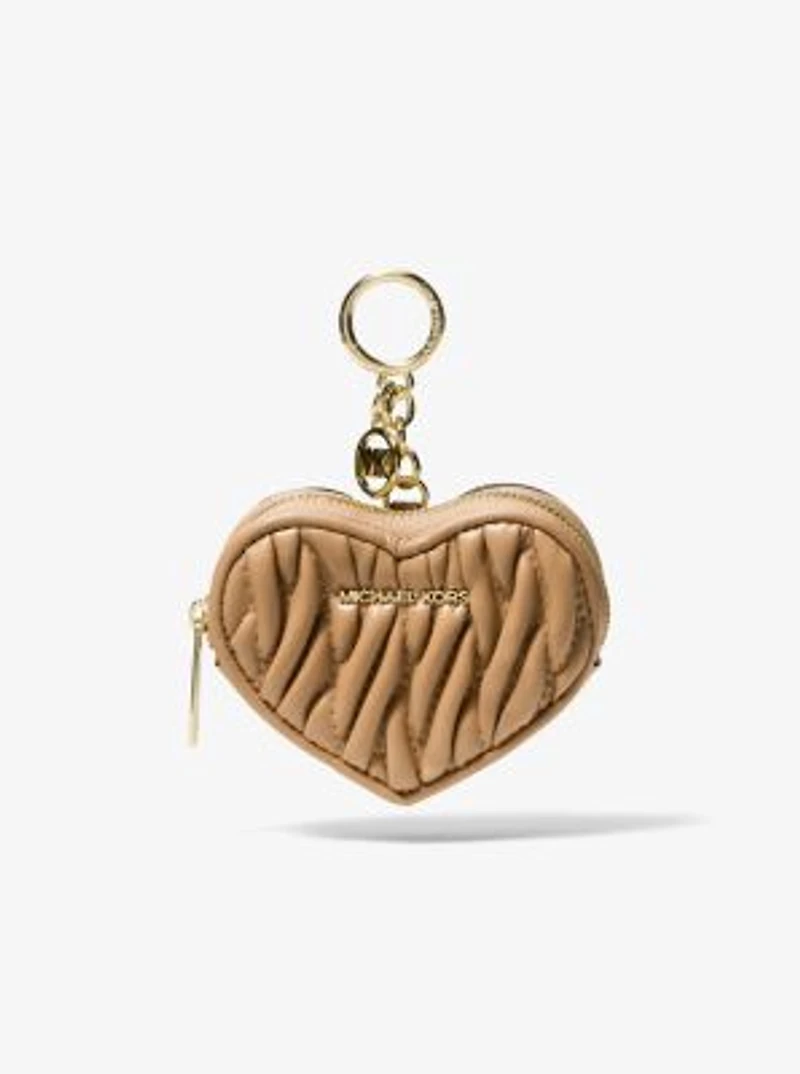 Jet Set Travel Matelassé Heart Coin Pouch