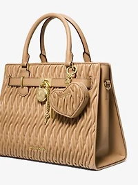 Jet Set Travel Matelassé Heart Coin Pouch