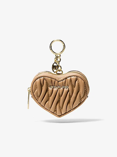 Jet Set Travel Matelassé Heart Coin Pouch