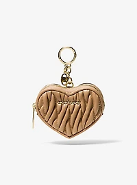 Jet Set Travel Matelassé Heart Coin Pouch