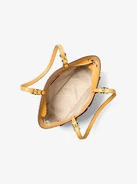 Jet Set Medium Signature Logo Pocket Tote Bag