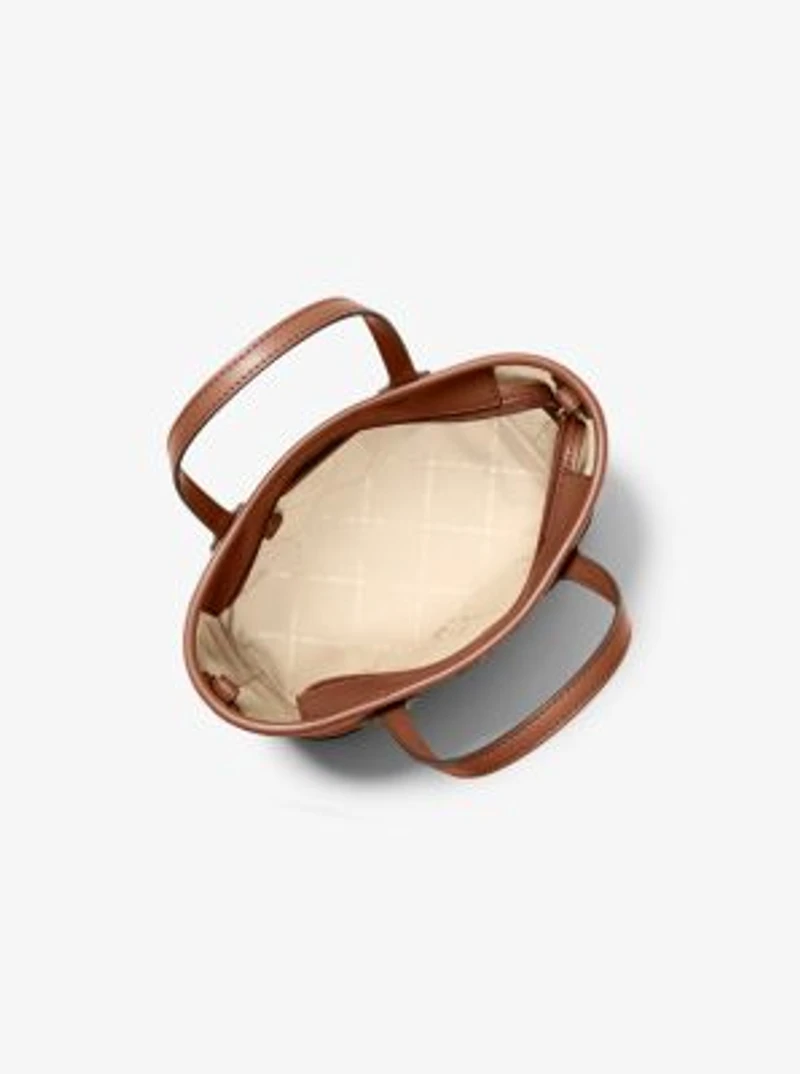 Eva Extra-Small Striped Signature Logo Convertible Tote Bag