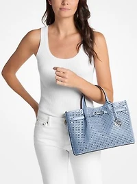 Carson Medium Floral Laser Cut Satchel