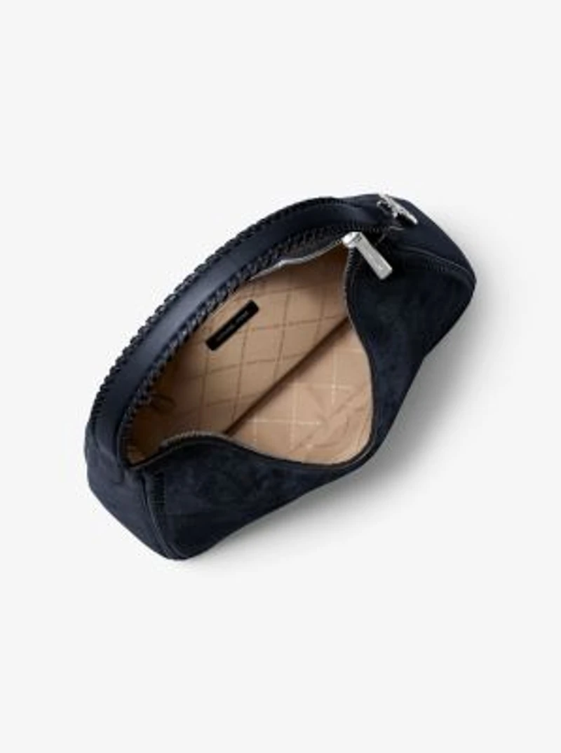 Nayla Medium Suede Hobo Shoulder Bag
