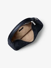 Nayla Medium Suede Hobo Shoulder Bag