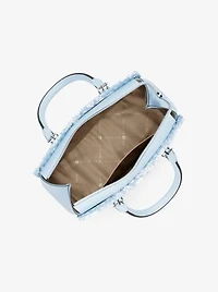 Marilyn Medium Printed Signature Logo Satchel