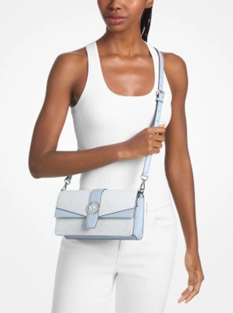 Greenwich Medium Signature Logo Shoulder Bag
