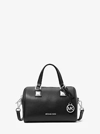 Grayson Small Pebbled Leather Duffel Crossbody Bag