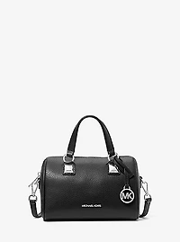 Grayson Small Pebbled Leather Duffel Crossbody Bag