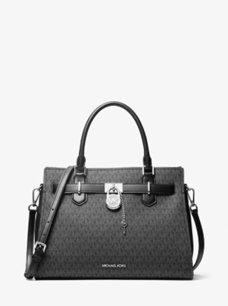 Hamilton Medium Signature Logo Satchel