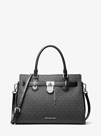 Hamilton Medium Signature Logo Satchel