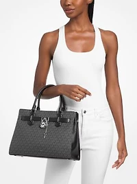 Hamilton Medium Signature Logo Satchel