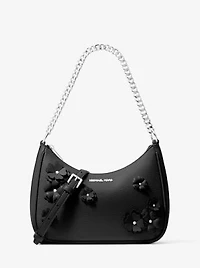 Jet Set Travel Large Floral Embellished Convertible Crossbody Bag