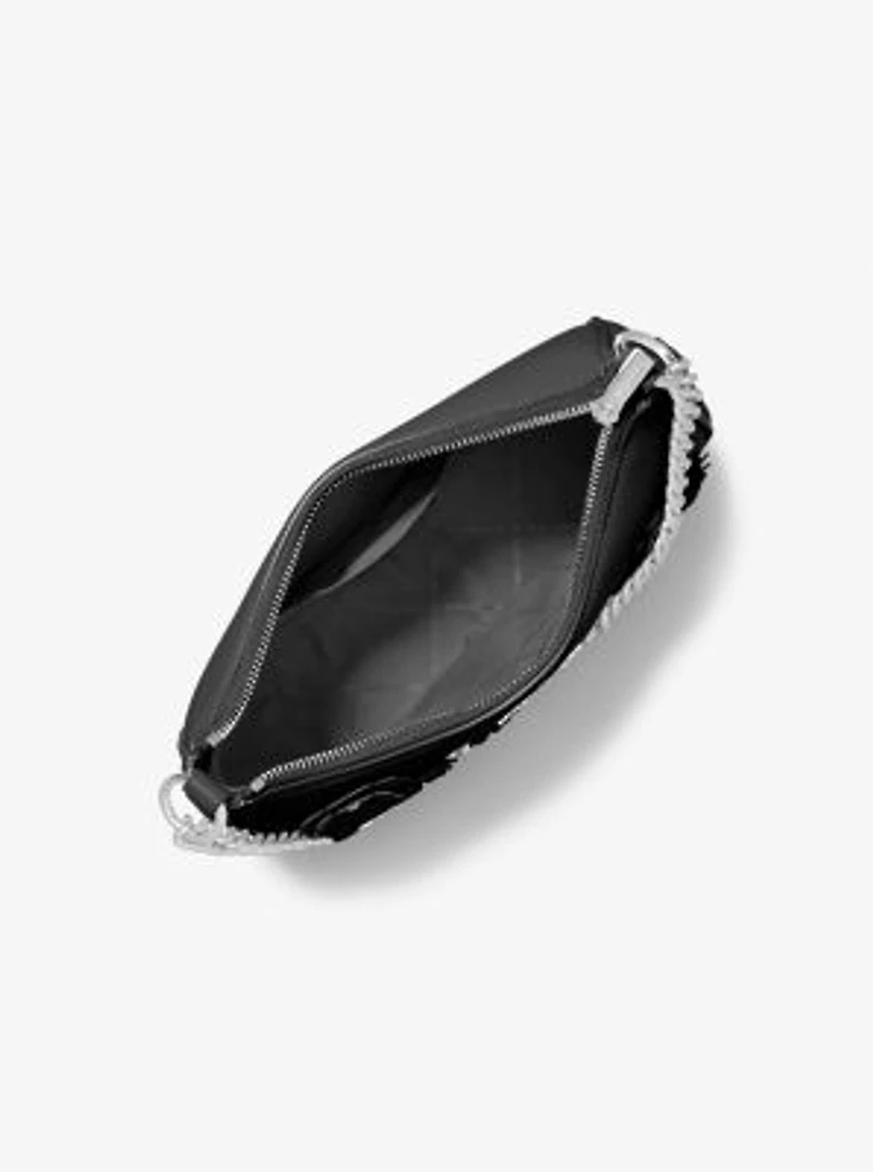 Jet Set Travel Large Floral Embellished Convertible Crossbody Bag