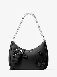 Jet Set Travel Large Floral Embellished Convertible Crossbody Bag