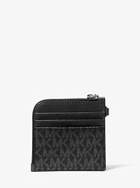Jet Set Travel Medium Signature Logo Chain Wallet