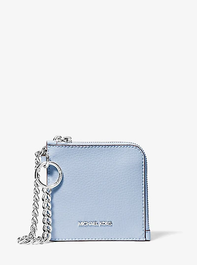 Jet Set Travel Medium Pebbled Leather Chain Wallet