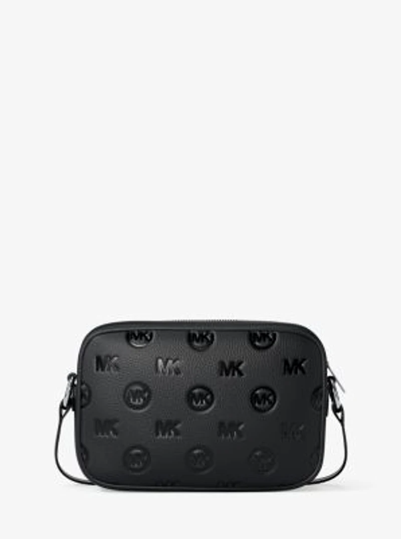 Jet Set Travel Large Logo Debossed Camera Crossbody Bag