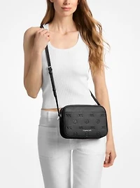 Jet Set Travel Large Logo Debossed Camera Crossbody Bag