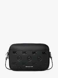 Jet Set Travel Large Logo Debossed Camera Crossbody Bag