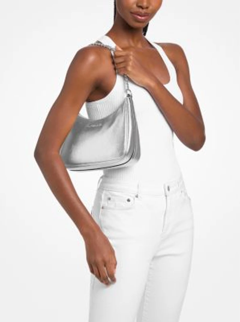 Jet Set Travel Large Metallic Convertible Crossbody Bag