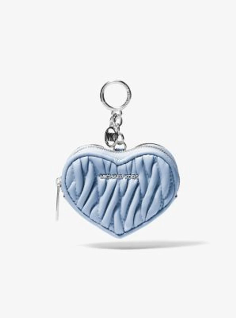Jet Set Travel Matelassé Heart Coin Pouch
