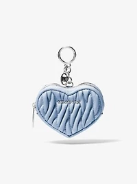 Jet Set Travel Matelassé Heart Coin Pouch