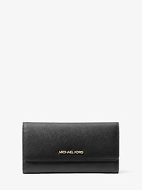 Jet Set Travel Crossgrain Leather Tri-Fold Wallet