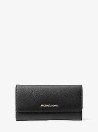 Jet Set Travel Crossgrain Leather Tri-Fold Wallet