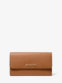 Jet Set Travel Crossgrain Leather Tri-Fold Wallet