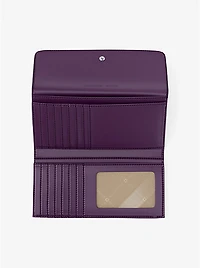 Jet Set Large Saffiano Leather Tri-Fold Wallet