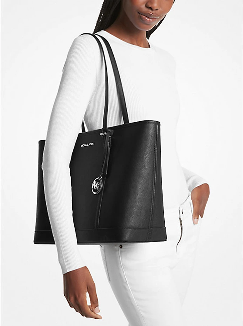 Jet Set Travel Large Saffiano Leather Tote Bag