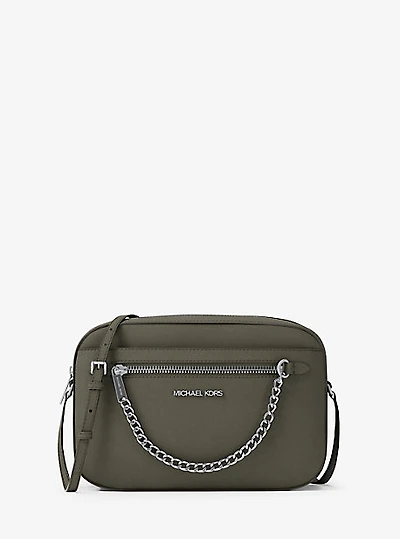Jet Set Large Saffiano Leather Crossbody Bag