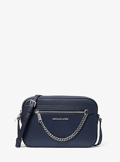 Jet Set Large Saffiano Leather Crossbody Bag