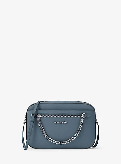 Jet Set Large Saffiano Leather Crossbody Bag